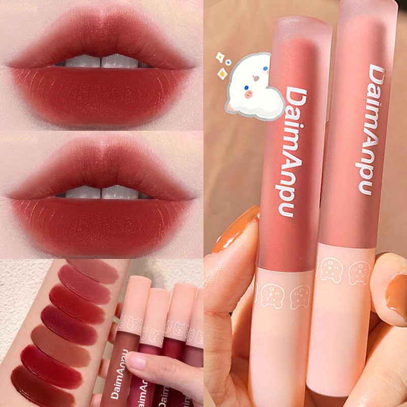 Lip Tint Korean - Misty Matte Lip Glaze Lipstick Easy