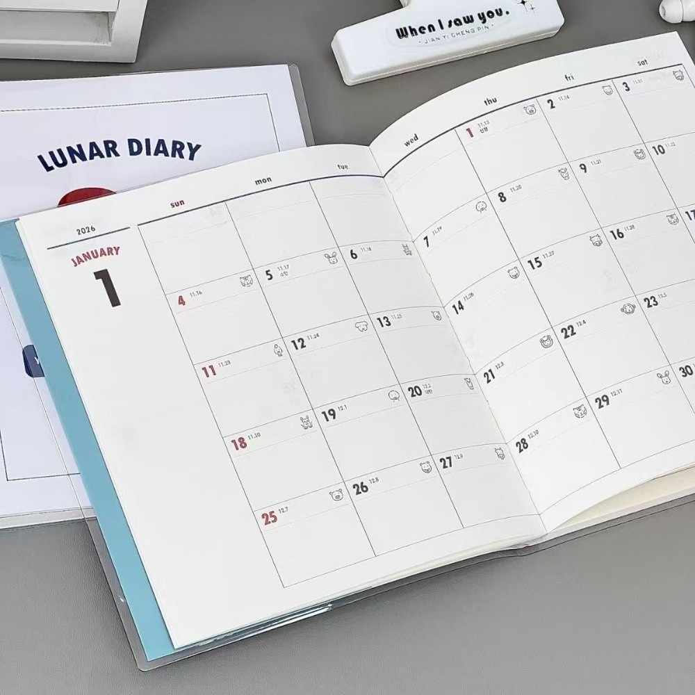 Korean Lifestyle Student - Korean Style 2026 Schedule Life Planner