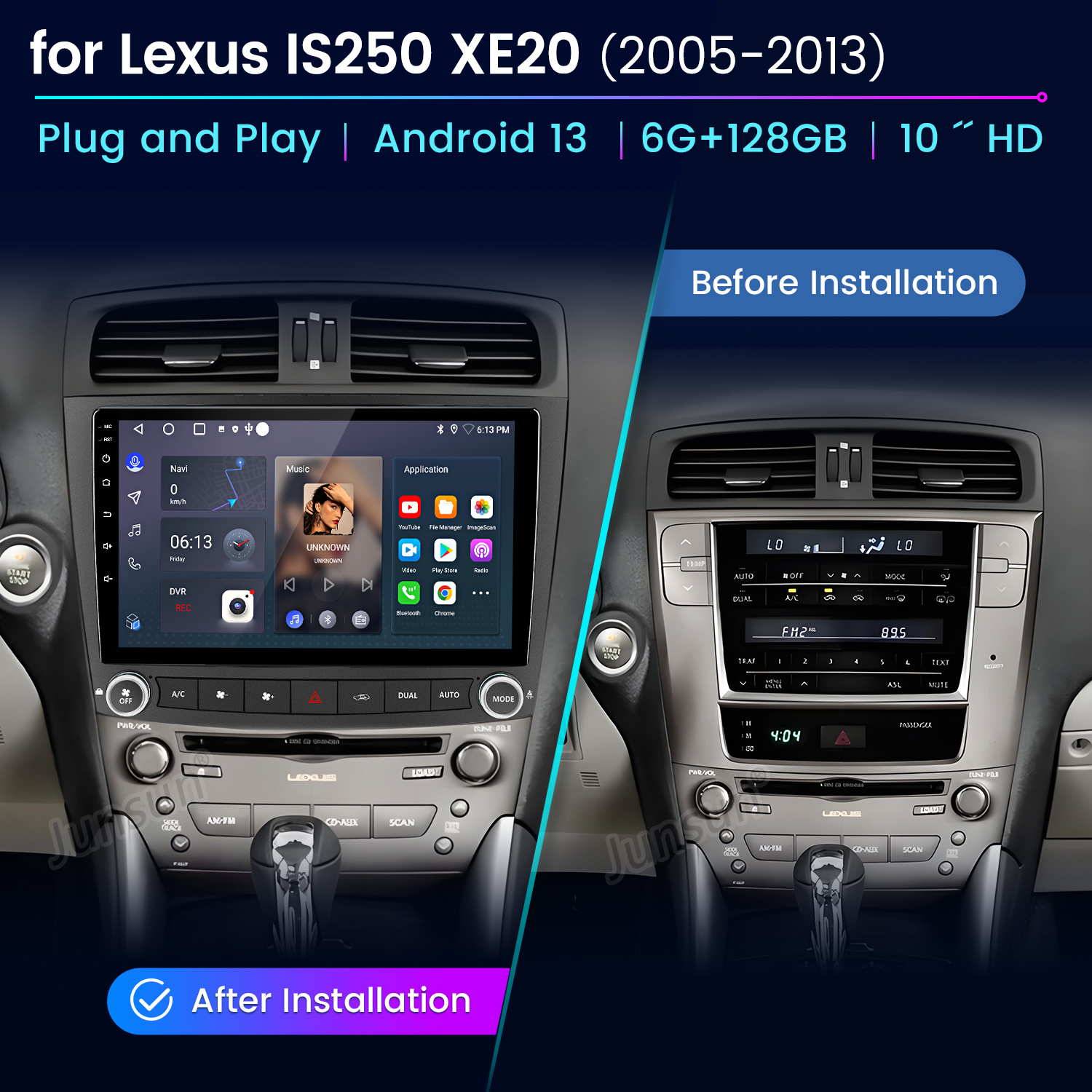 Junsun AI Voice Car Stereo Rad - مراجعة Korean Lifestyle Video وسعره