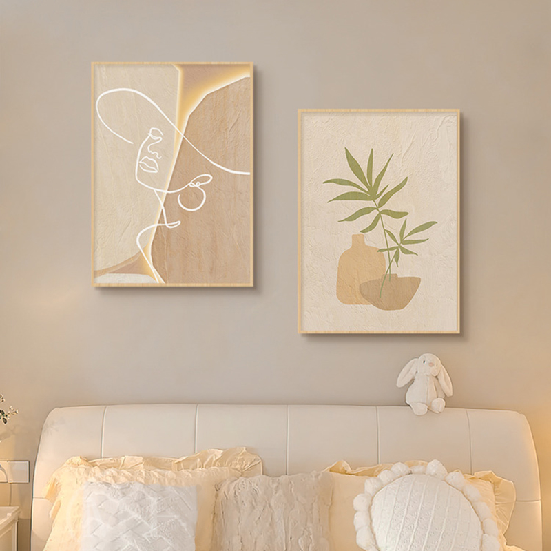Wooden Cream Style Abstract Li - مراجعة Korean Arts And Lifestyle وسعره