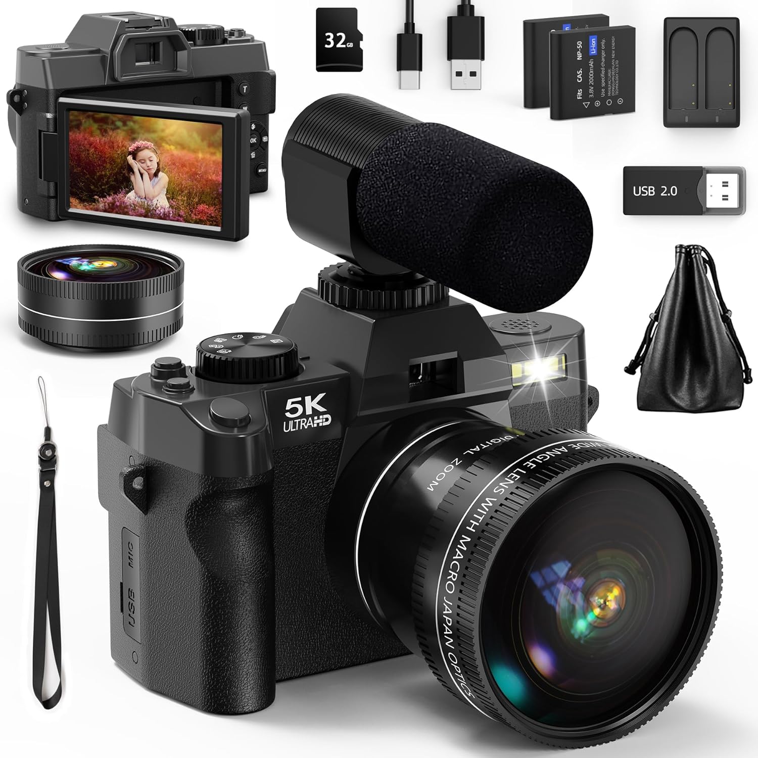 NBD 5K&48MP Digital Camera wit - مراجعة Korean Lifestyle Vlog وسعره