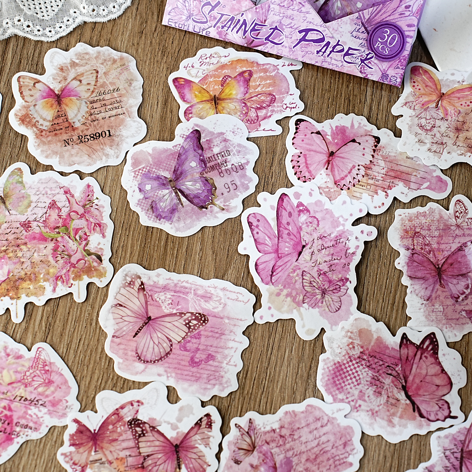 Etori Life Pink Watercolor But - مراجعة Korean Lifestyle & Kids Boutique Photos وسعره