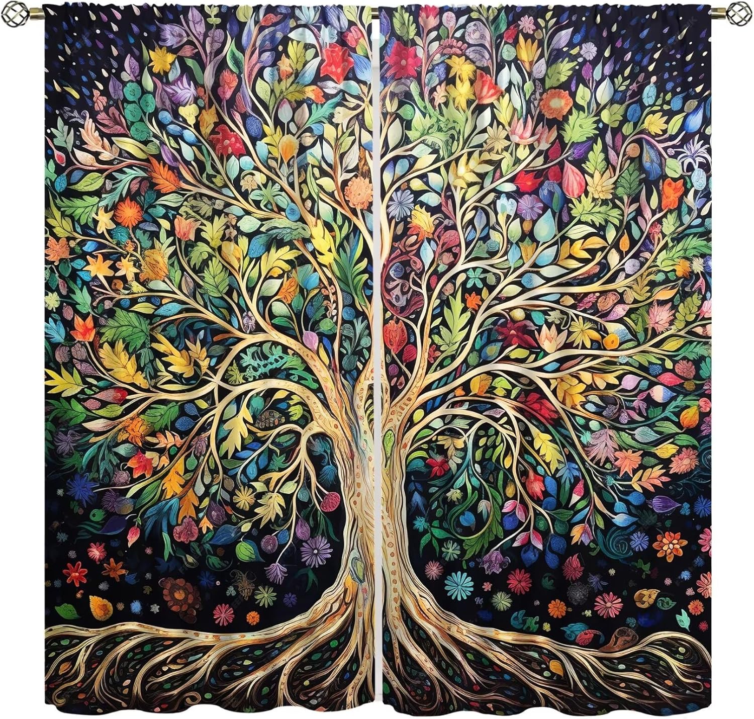 Tree of Life Curtains, Fantasy - مراجعة Korean Arts And Lifestyle وسعره