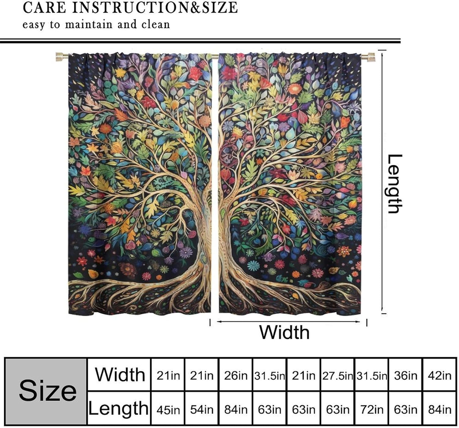 Tree of Life Curtains, Fantasy - مراجعة Korean Arts And Lifestyle وسعره