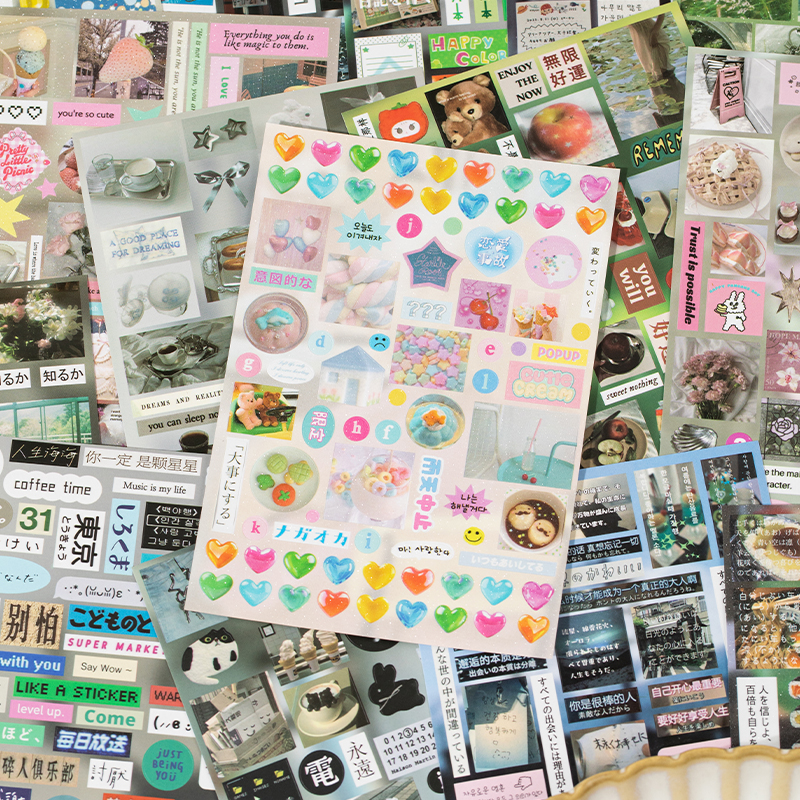 30Sheets Sticker Book Mist Rai - مراجعة Korean Arts And Lifestyle وسعره