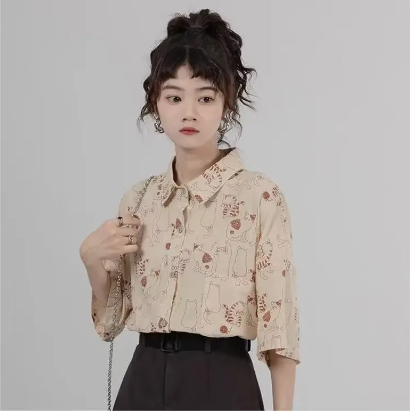 Shirts Women Corduroy Patch Po - مراجعة Korean Lifestyle Student وسعره
