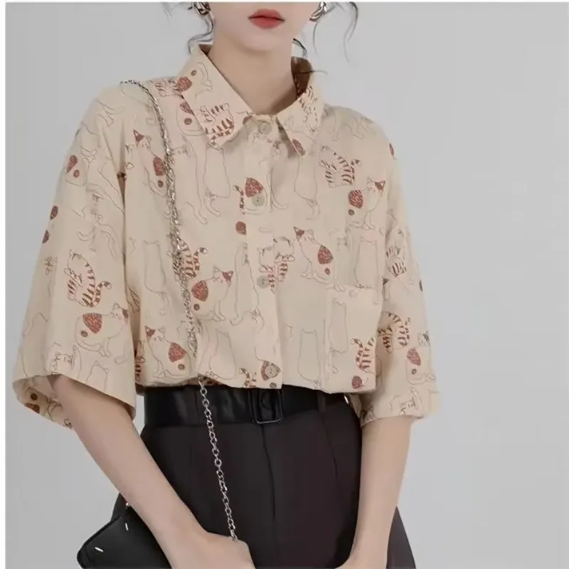 Shirts Women Corduroy Patch Po - مراجعة Korean Lifestyle Student وسعره