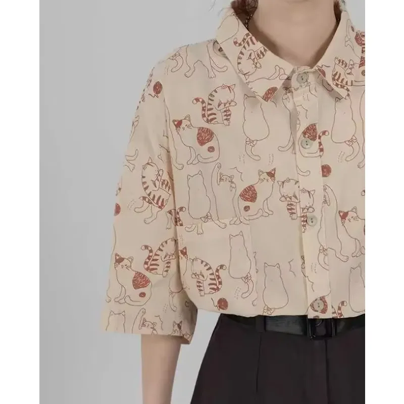 Shirts Women Corduroy Patch Po - مراجعة Korean Lifestyle Student وسعره