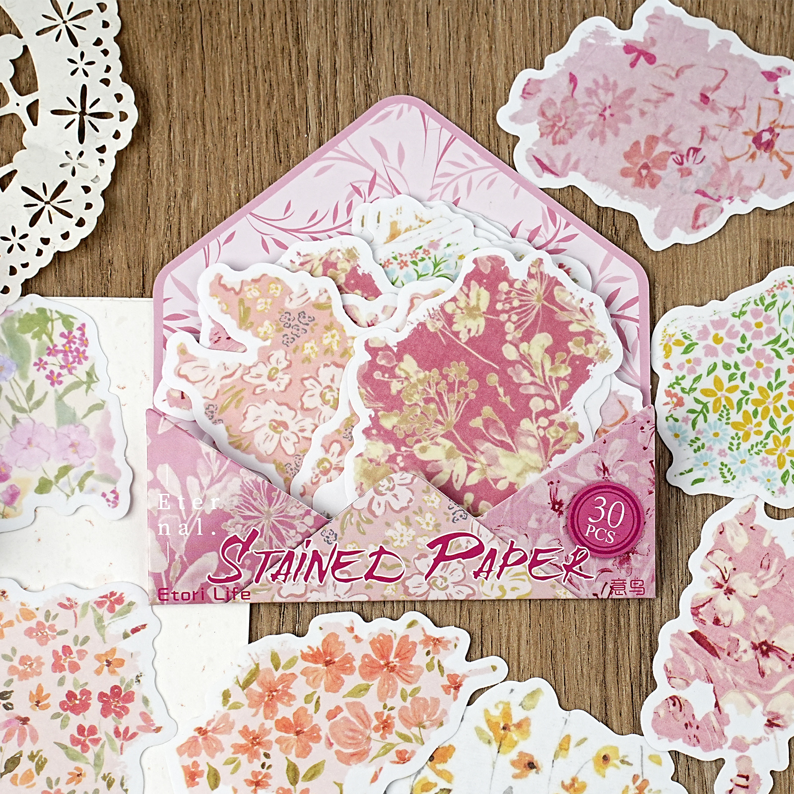Etori Life 30Pcs Vintage Oil P - مراجعة Korean Lifestyle Aesthetic وسعره
