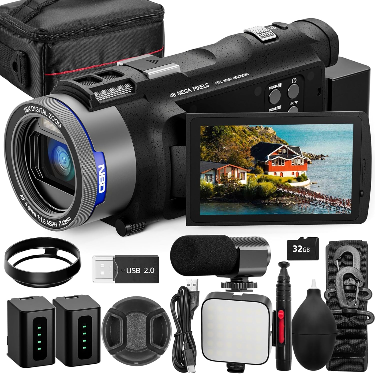 NBD 4K Camcorder Video Camera  - مراجعة Korean Lifestyle Vlog وسعره