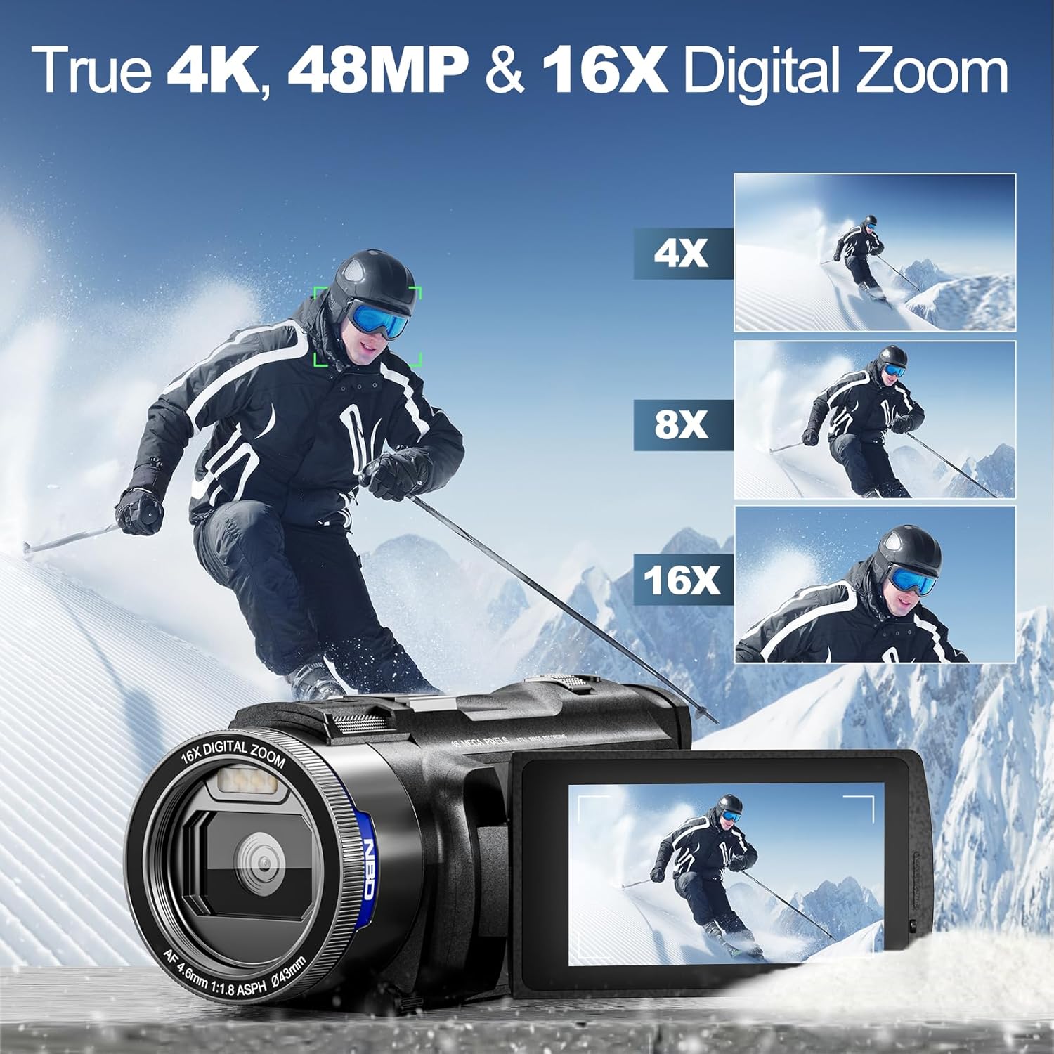 NBD 4K Camcorder Video Camera  - مراجعة Korean Lifestyle Vlog وسعره