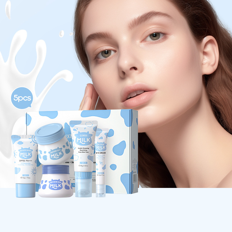 5pcs/box LAIKOU Milk Skin Care - مراجعة Korean Skincare Routine وسعره