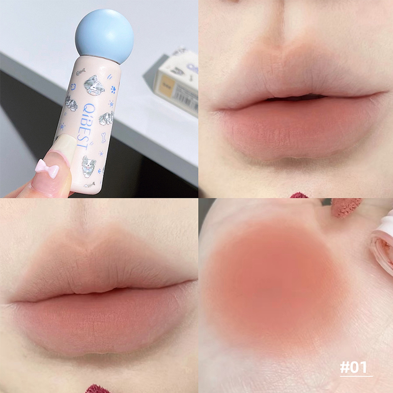 QIBEST Nude Matte Lip Mud Wate - مراجعة Lip Tint Korean وسعره
