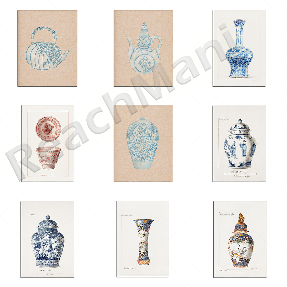 Korean printed blue porcelain  - مراجعة Korean Arts And Lifestyle وسعره