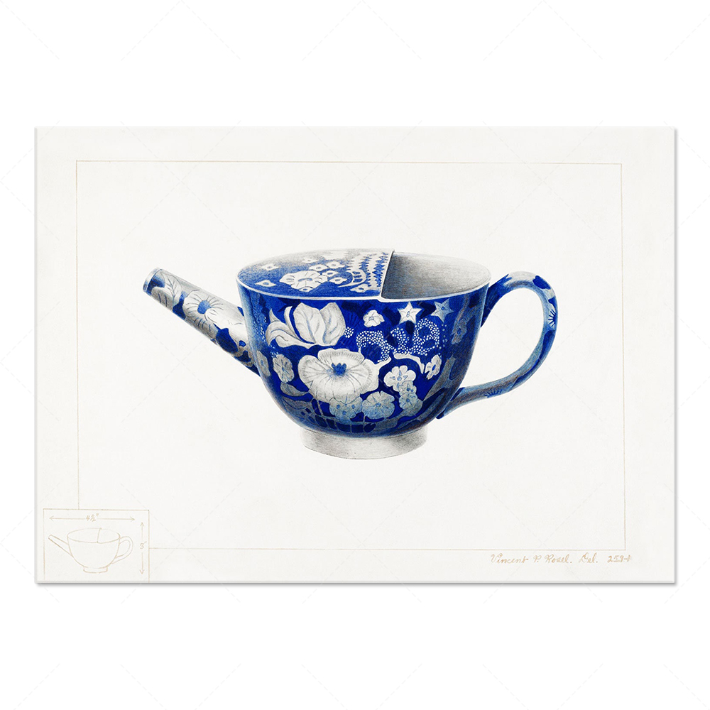 Korean printed blue porcelain  - مراجعة Korean Arts And Lifestyle وسعره