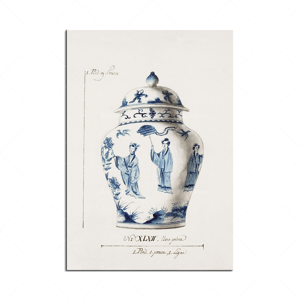Korean printed blue porcelain  - مراجعة Korean Arts And Lifestyle وسعره