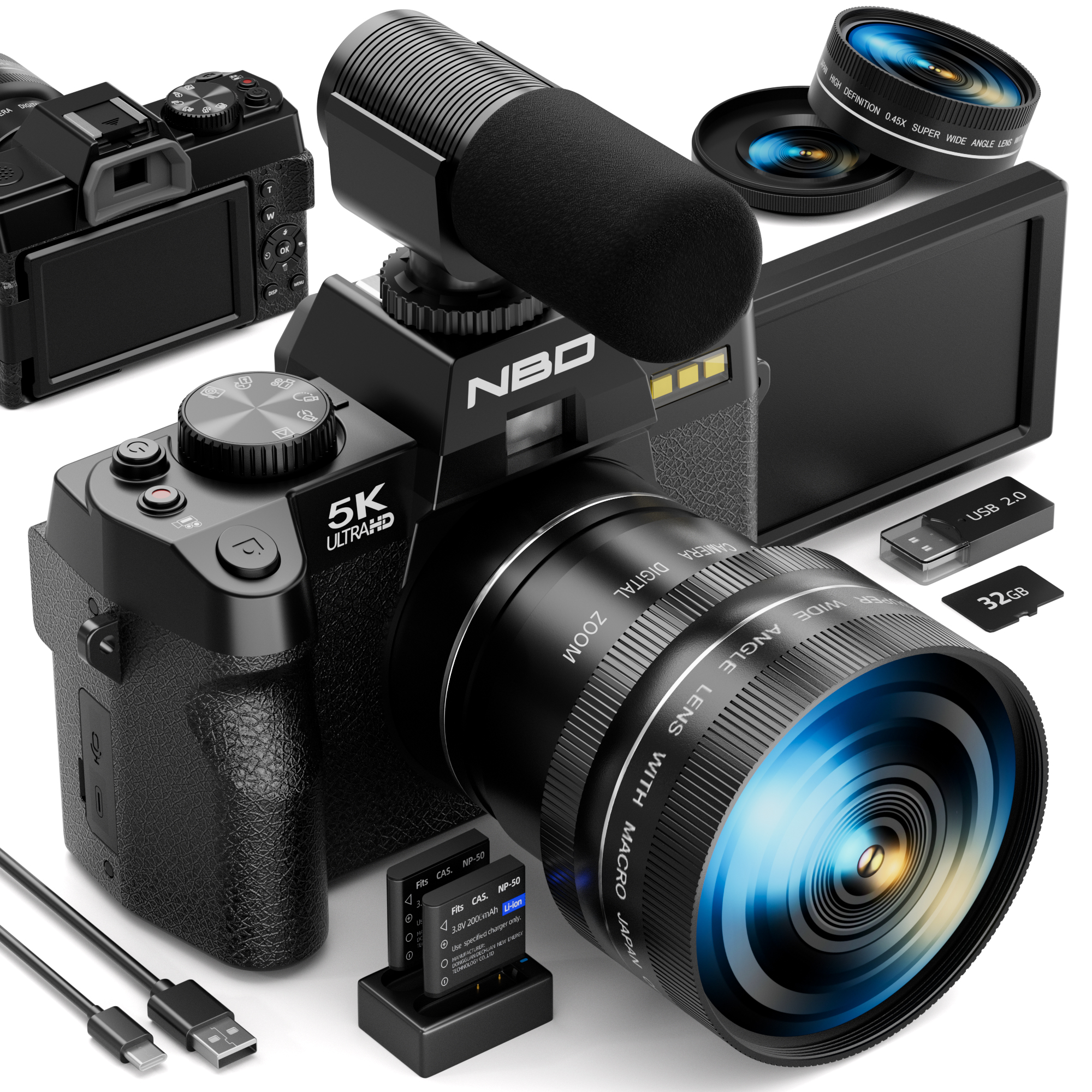 NBD 5K 48MP Digital Cameras fo - مراجعة Korean Lifestyle Vlog وسعره