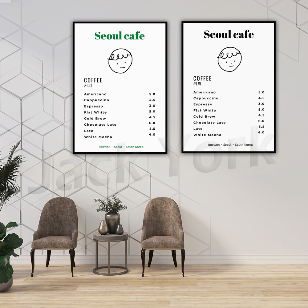 Seoul Cafe Print Wall Art Prin - مراجعة Korean Arts And Lifestyle وسعره