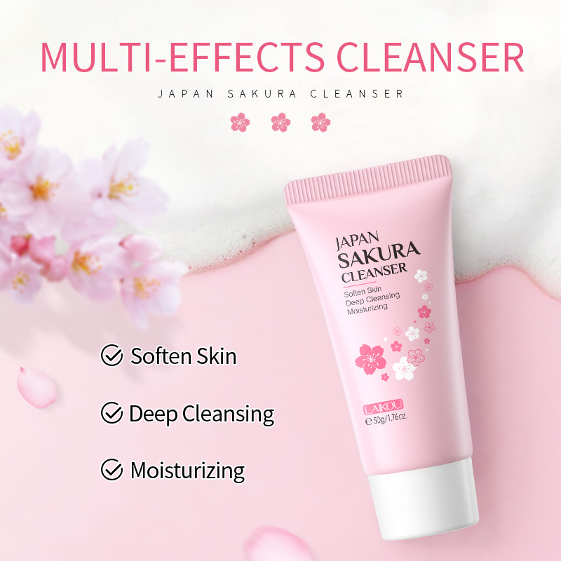 Japan Sakura Facial Cleaner Ko - مراجعة Korean Skincare Routine وسعره