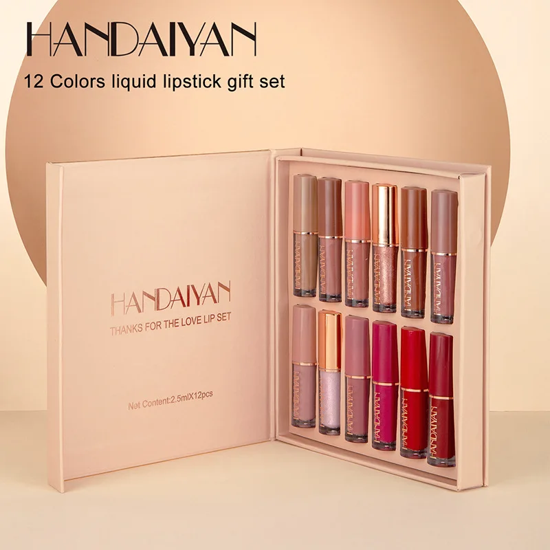 12pcs Moisturizing Liquid Lips - مراجعة Lip Tint Korean وسعره