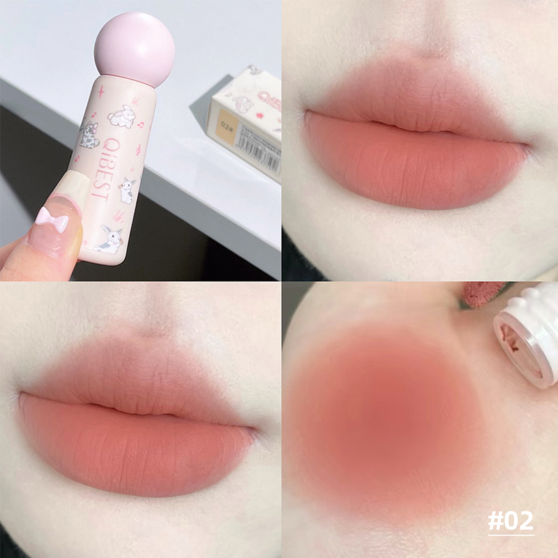 QIBEST Cute Velvet Matte Lip M - مراجعة Lip Tint Korean وسعره