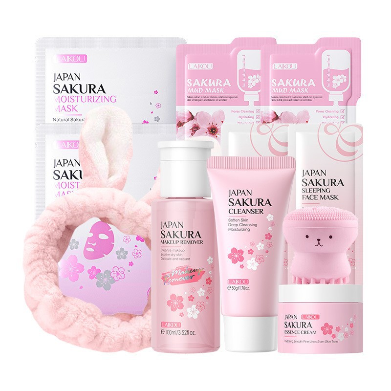 Korean Sakura Skincare Set Hyd - مراجعة Korean Skincare Routine وسعره