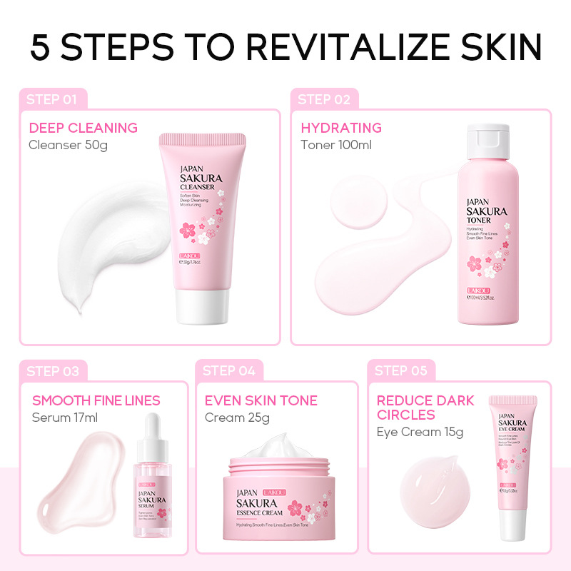 Korean Sakura Skincare Set Hyd - مراجعة Korean Skincare Routine وسعره