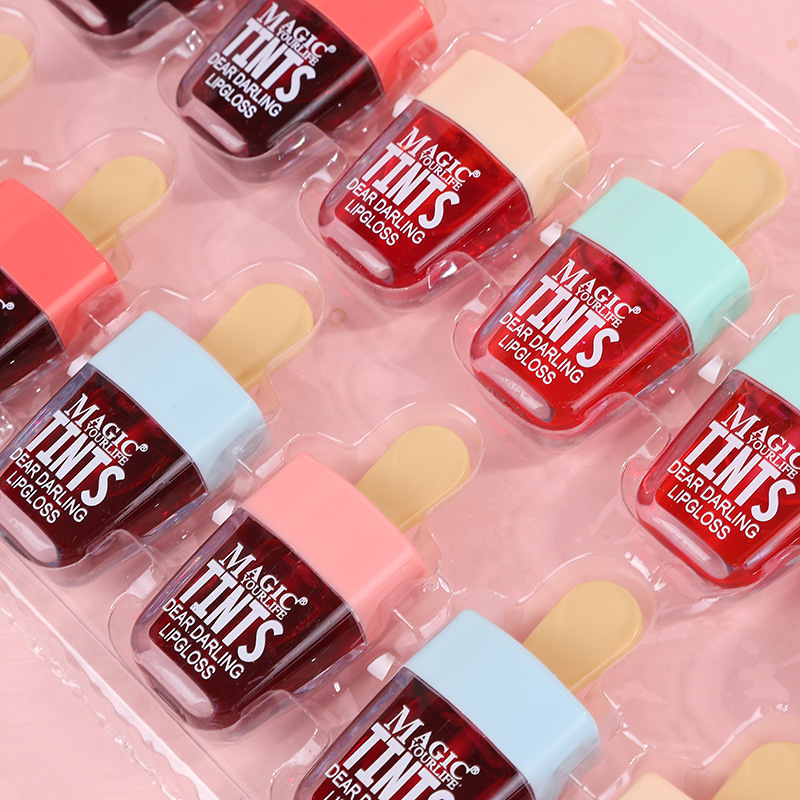 12Pcs Korea Fruit Lip Tint Ice - مراجعة Lip Tint Korean وسعره