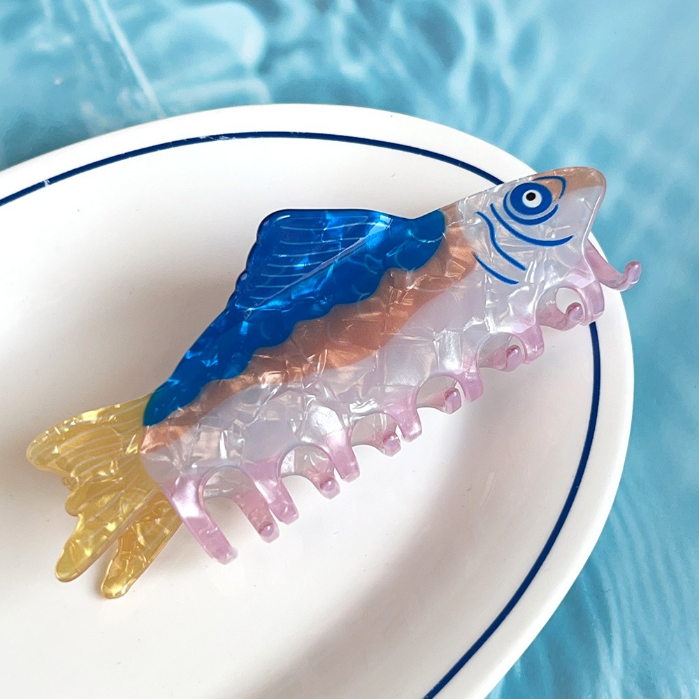 Hairpin Ocean Animal Hair Claw - مراجعة Korean Girls Lifestyle وسعره