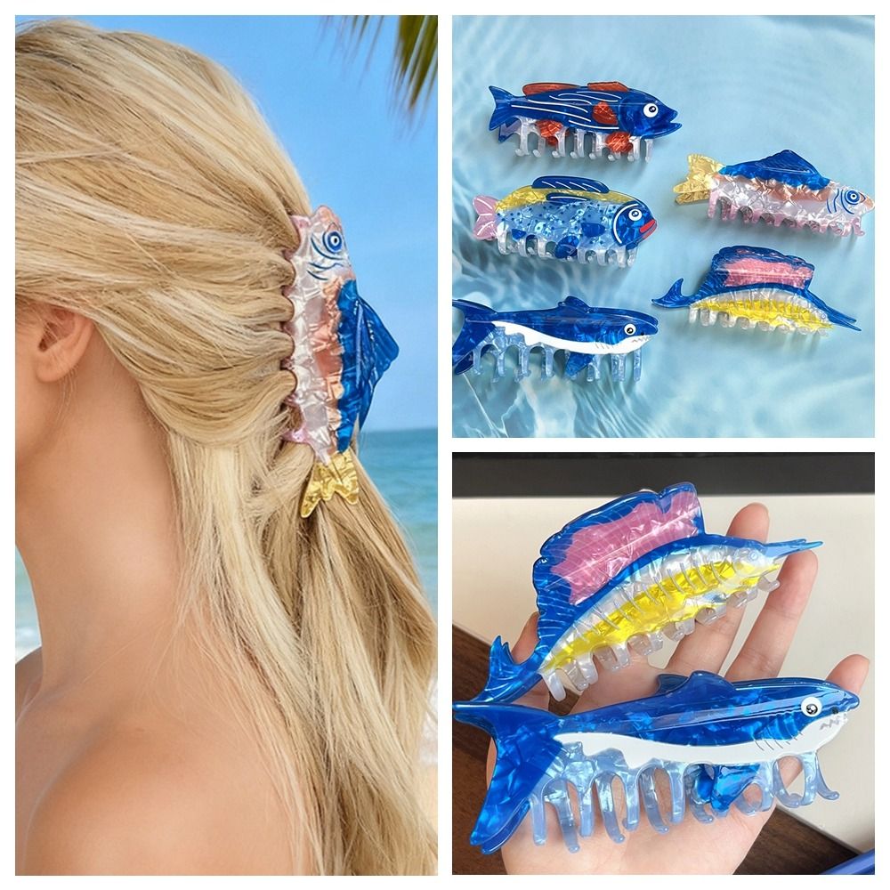 Hairpin Ocean Animal Hair Claw - مراجعة Korean Girls Lifestyle وسعره