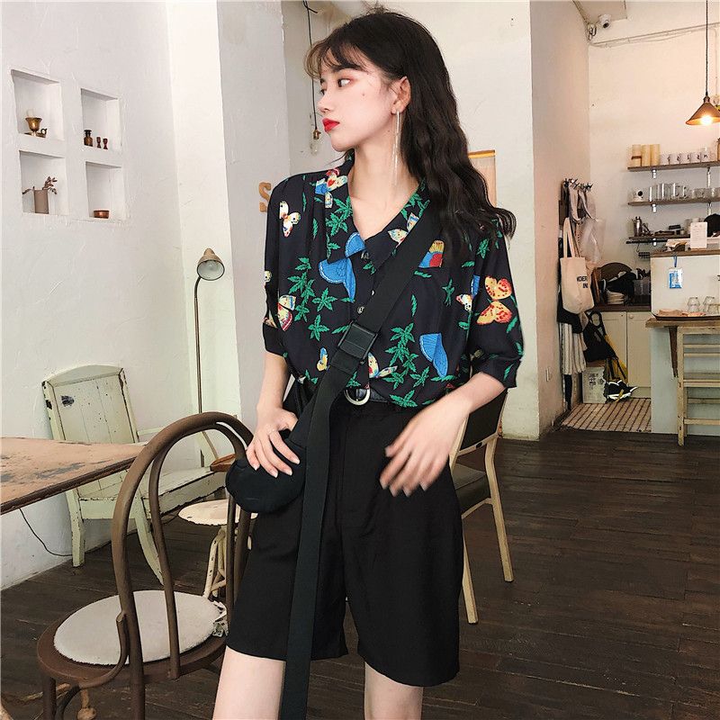 Shirts Women Corduroy Patch Po - مراجعة Korean Lifestyle Student وسعره