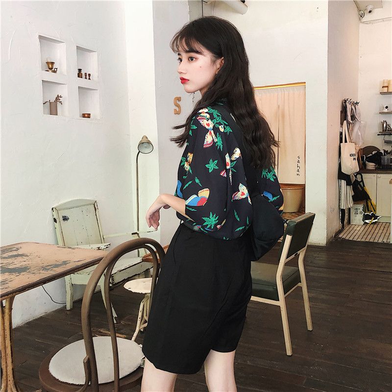 Shirts Women Corduroy Patch Po - مراجعة Korean Lifestyle Student وسعره