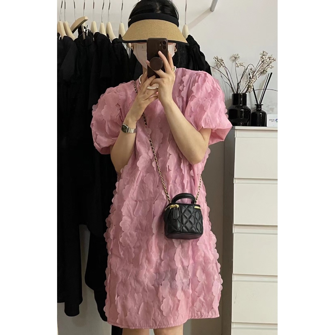 Floral Bubble Sleeve Dress Kor - مراجعة Korean Lifestyle & Kids Boutique Photos وسعره