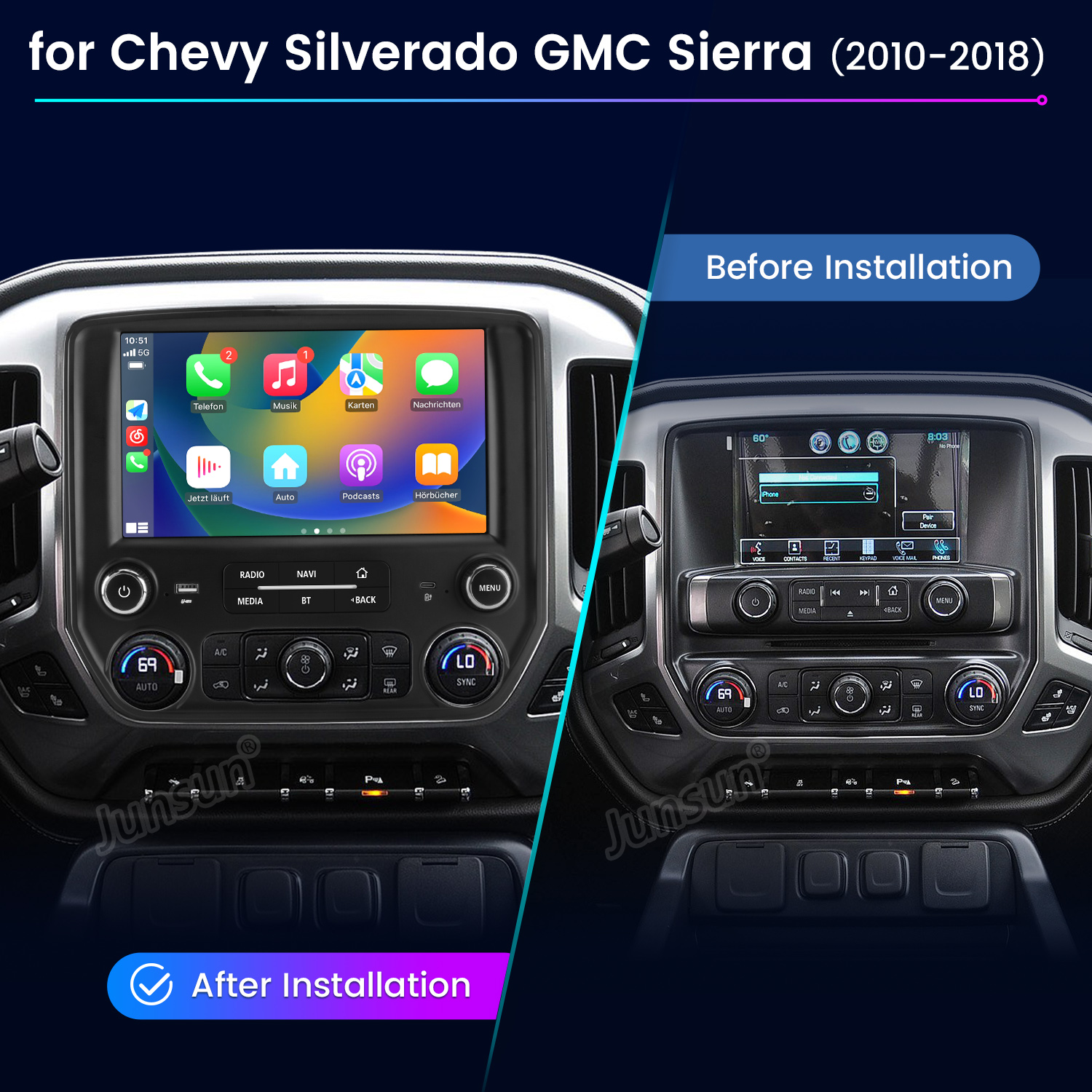 Junsun AI Voice Car Stereo Rad - مراجعة Korean Lifestyle Video وسعره